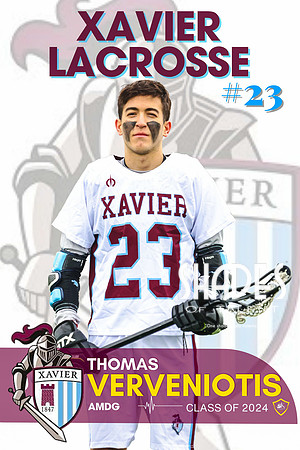 XAVIER LACROSSE SENIOR BANNER - 1